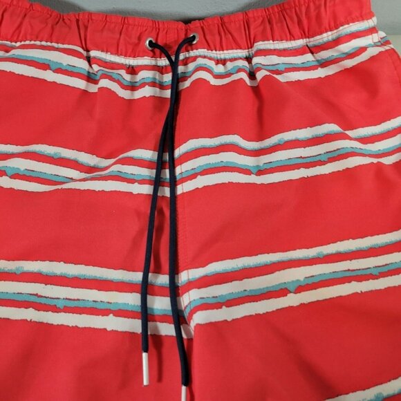 Nautica Mens Swim Trunks Size Medium Color Block Mesh Lined Multicolor - Picture 3 of 8
